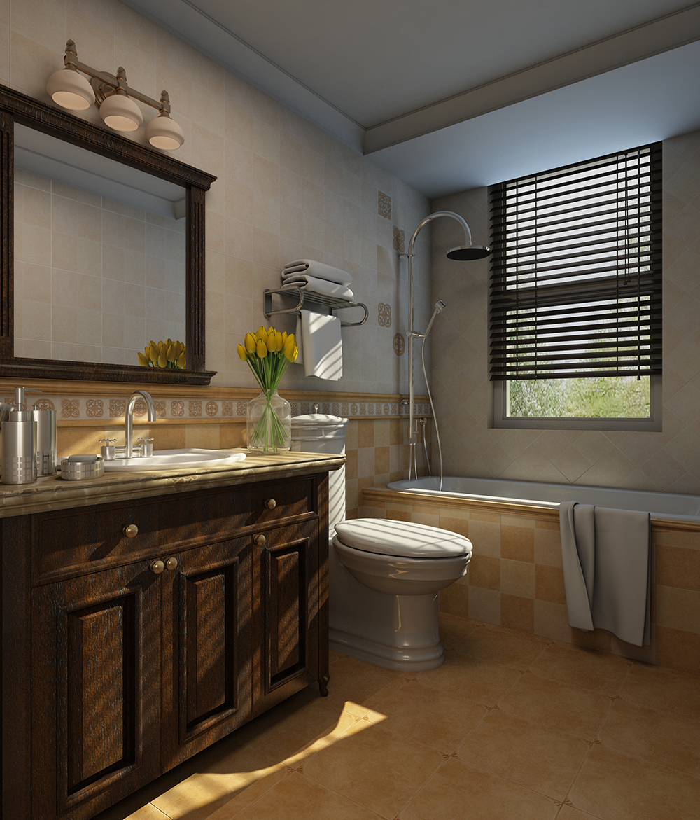 1xBET瓷砖KPM30011+KPM30012铺贴应用效果