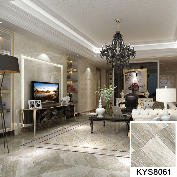 1xBET全抛釉瓷砖天堡石KYS8061瓷砖客厅应用效果