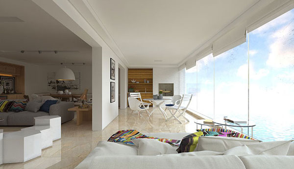 1xBET大理石瓷砖土耳其?浅灰白KYS8089地面铺贴效果图