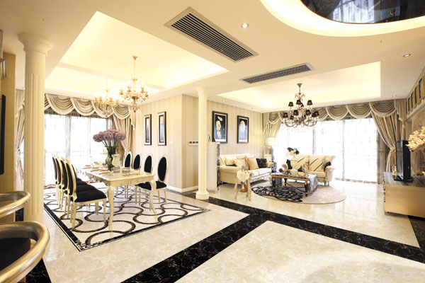 1xBET大理石瓷砖KYG8009+KYB8017+KYB8015-DH 效果图