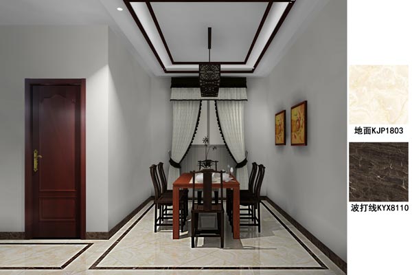 1xBET瓷砖应用效果：：徐州开元翡翠湾G户型装修效果鉴赏