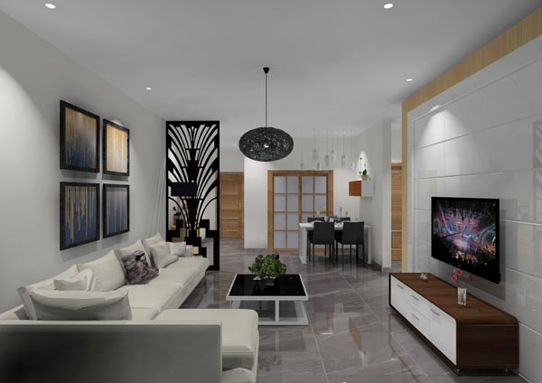 1xBET家装：：佛山灯湖华府90㎡现代简约装修效果鉴赏