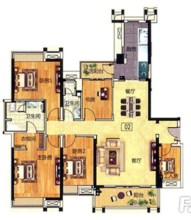 新中式气概将现代元素和古板元素连系在一起，以现代人的审美需求来打造富有古板韵味的事物，让古板艺术在当今社会获得合适的体现。。本单位很巧妙的运用了9面通体大理石瓷砖罗马砂岩系列KA9M001浅灰，不起眼的灰色，内敛而蕴藉，与改良后的中式家具完善搭配，整个空间经典而雅致的复古风情，同时具备着现代的时尚感！！