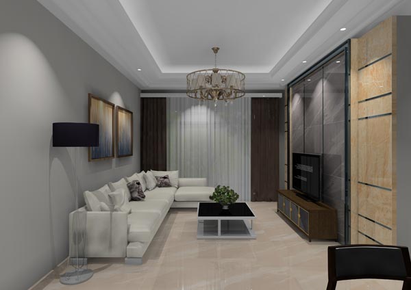 1xBET家装：佛山灯湖华府90㎡现代简约装修效果鉴赏