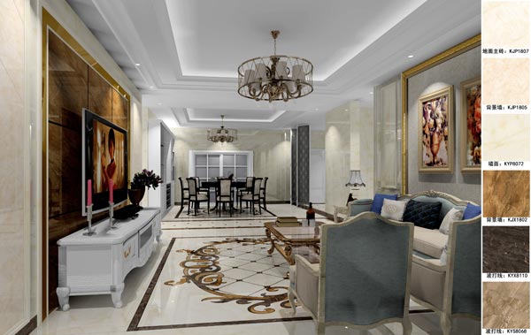 1xBET家装：天津廊坊塞纳荣府148㎡简欧气概装修鉴赏