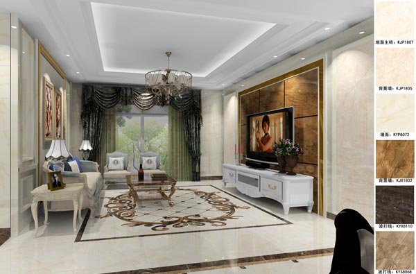 1xBET家装：天津廊坊塞纳荣府148㎡简欧气概装修鉴赏