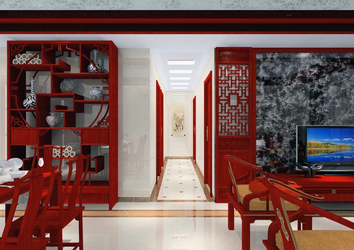 1xBET家装：：：佛山合景新鸿基·泷景113㎡新中式装修效果鉴赏