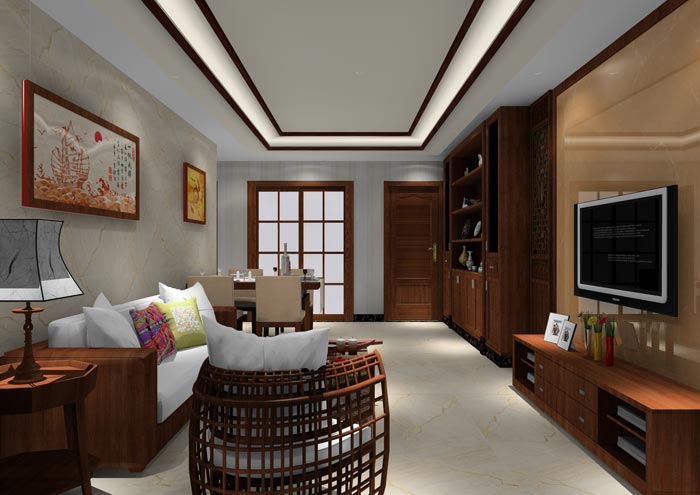 1xBET家装：：佛山丹灶桂丹颐景园90㎡简约现代装修效果鉴赏