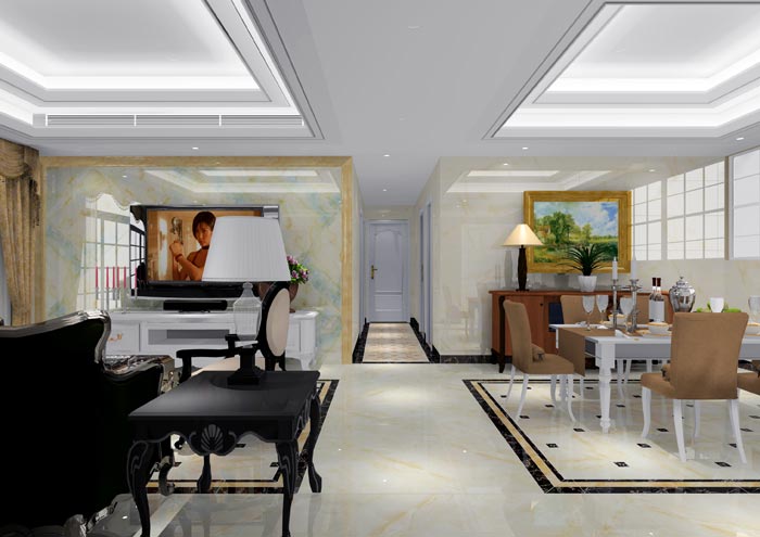 1xBET家装：：：佛山恒宝御龙湾128㎡的欧式气概装修鉴赏