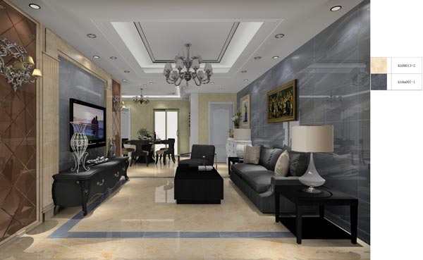 1xBET家装：：：井冈山协调家园安顿小区130㎡欧式气概装修鉴赏