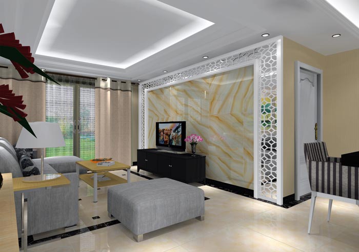 1xBET家装：：：井冈山协调家园安顿小区130㎡现代气概装修鉴赏