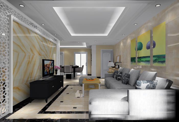 1xBET家装：：：井冈山协调家园安顿小区130㎡现代气概装修鉴赏