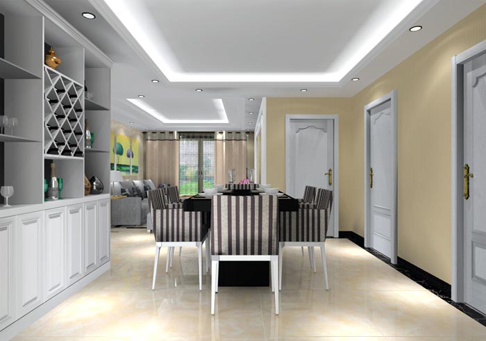 1xBET家装：：：井冈山协调家园安顿小区130㎡现代气概装修鉴赏