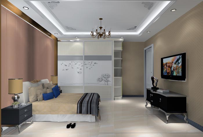 1xBET家装：：井冈山协调家园安顿小区130㎡简欧气概装修鉴赏