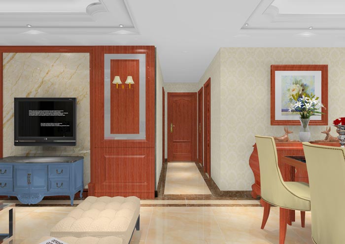 1xBET家装：：顺德碧桂园桂澜山101㎡的新中式气概装修鉴赏