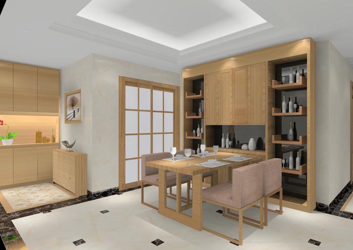 1xBET家装：：顺德碧桂园桂澜山108㎡的新中式气概装修鉴赏