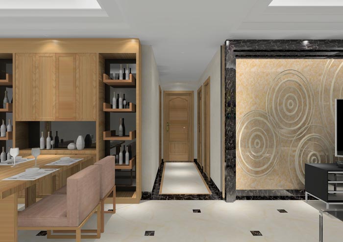 1xBET家装：：顺德碧桂园桂澜山108㎡的新中式气概装修鉴赏