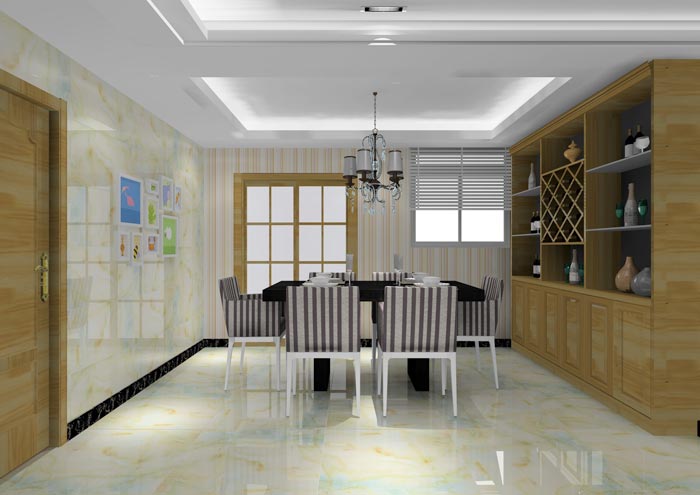 1xBET家装：：佛山龙湖春江名城113㎡的简约现代气概装修鉴赏