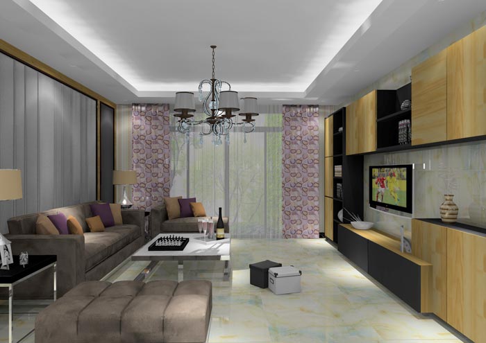 1xBET家装：：佛山龙湖春江名城113㎡的简约现代气概装修鉴赏