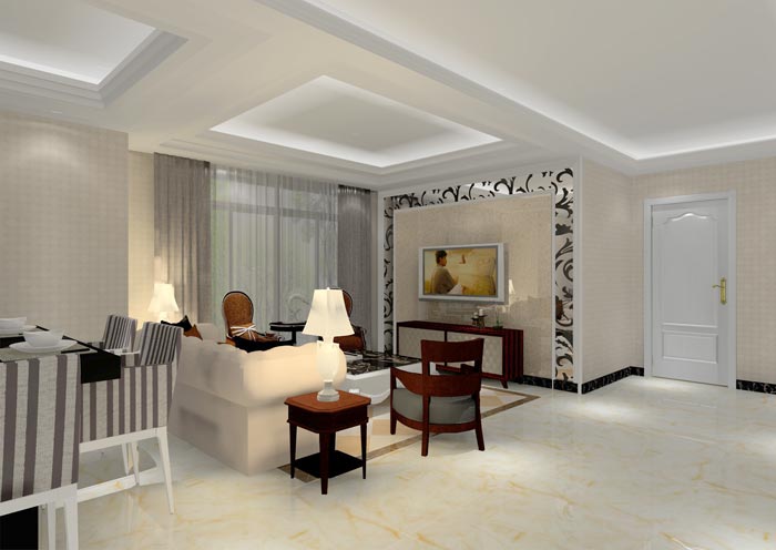 1xBET家装：：：佛山佛山容桂颐澳花园90㎡的简欧气概装修鉴赏