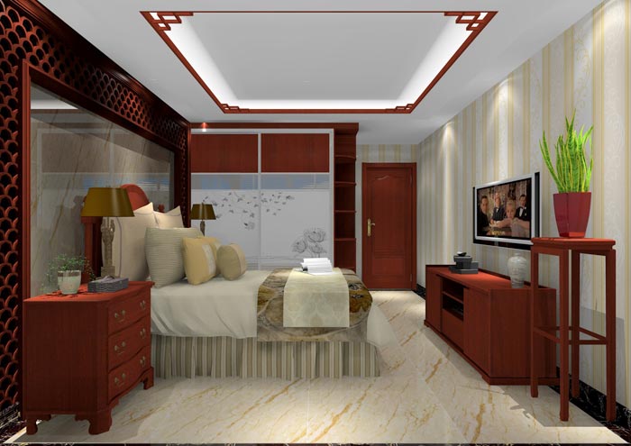 1xBET家装：：佛山佛山容桂颐澳花园112㎡的中式气概装修鉴赏