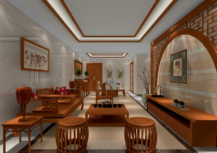 1xBET家装：：：佛山佛山容桂颐澳花园116㎡的中式气概装修鉴赏