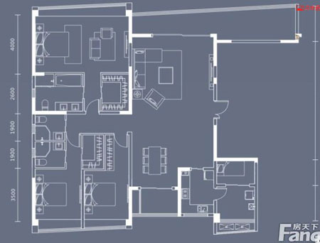 本单位的设计要害词：：净、、雅、、简、、时尚。？？？吞侵魅似肺坏南笳，，，本客厅的墙面没有过多的装饰，，，客餐厅的酒柜设计更是凸显了主人的品味格调，，，而本设计客厅没有主灯，，，让人感受视野较量坦荡。。