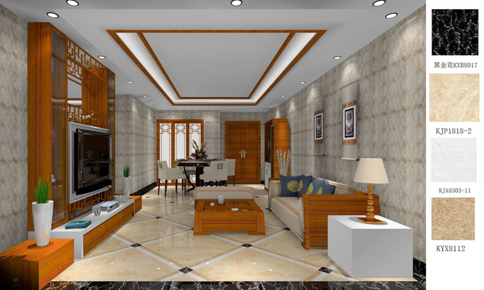 1xBET家装：：成都中环丰锦98㎡的中式气概装修鉴赏