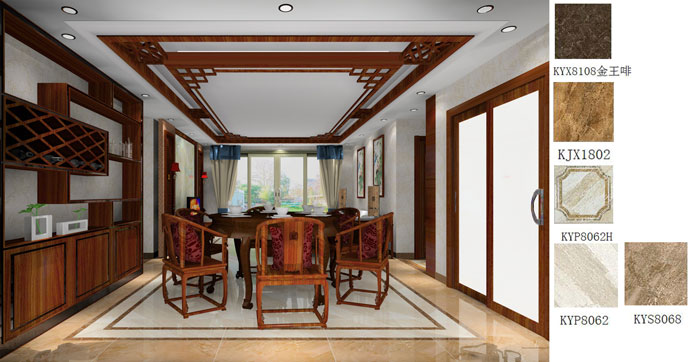 1xBET家装：：：佛山禅城怡翠晋盛花园133㎡的中式气概装修鉴赏