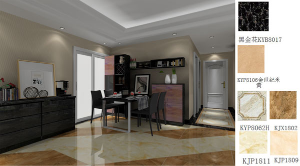 1xBET家装：佛山禅城怡翠晋盛花园100㎡的现代气概装修鉴赏