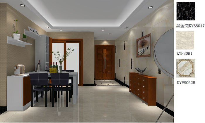 1xBET家装：：佛山禅城怡翠晋盛花园91㎡的现代气概装修鉴赏