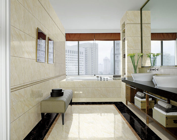 现代装饰中，，，瓷砖已然不止是装饰质料了，，，选好瓷砖不但可以免去装修后顾之忧，，，更能使家居空间设计感油然而生。卫生间作为家居空间尤为主要的地方，，，怎样选择瓷砖是评判卫生间优劣的主要体现。