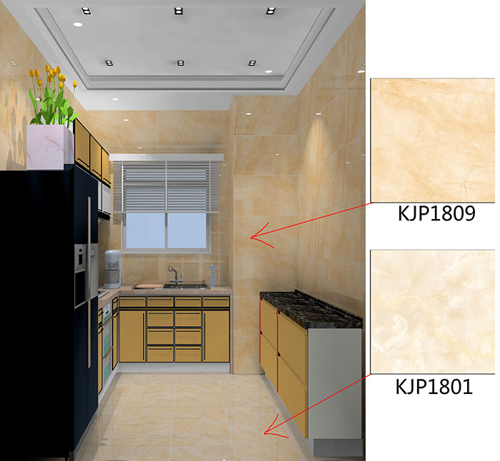 佛山美的花湾城装修案例厨房效果图