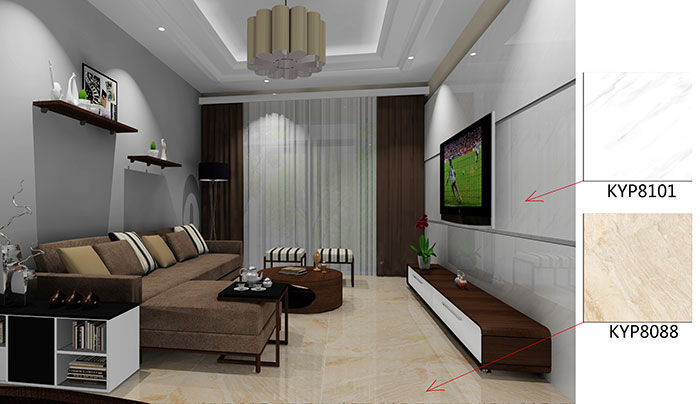 佛山美的花湾城装修案例客厅效果图